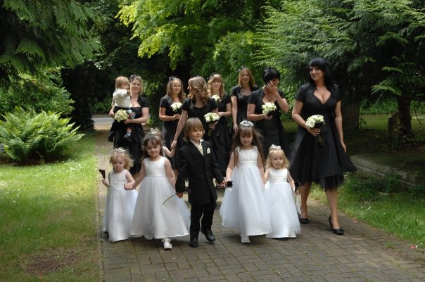 Black And White Wedding Party. Wedding Gallery
